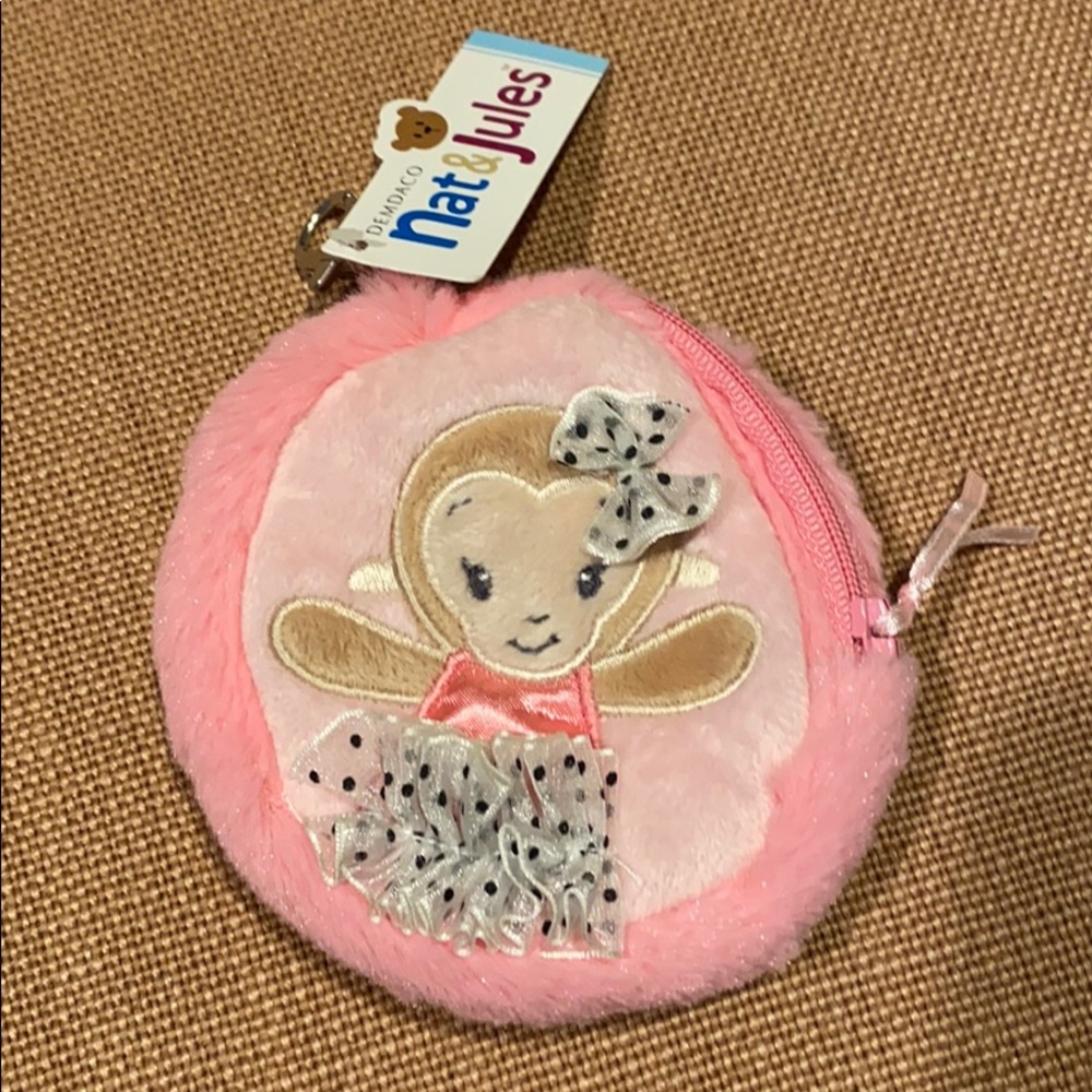 ~Nat & Jules~ Round Plush Coin Purse